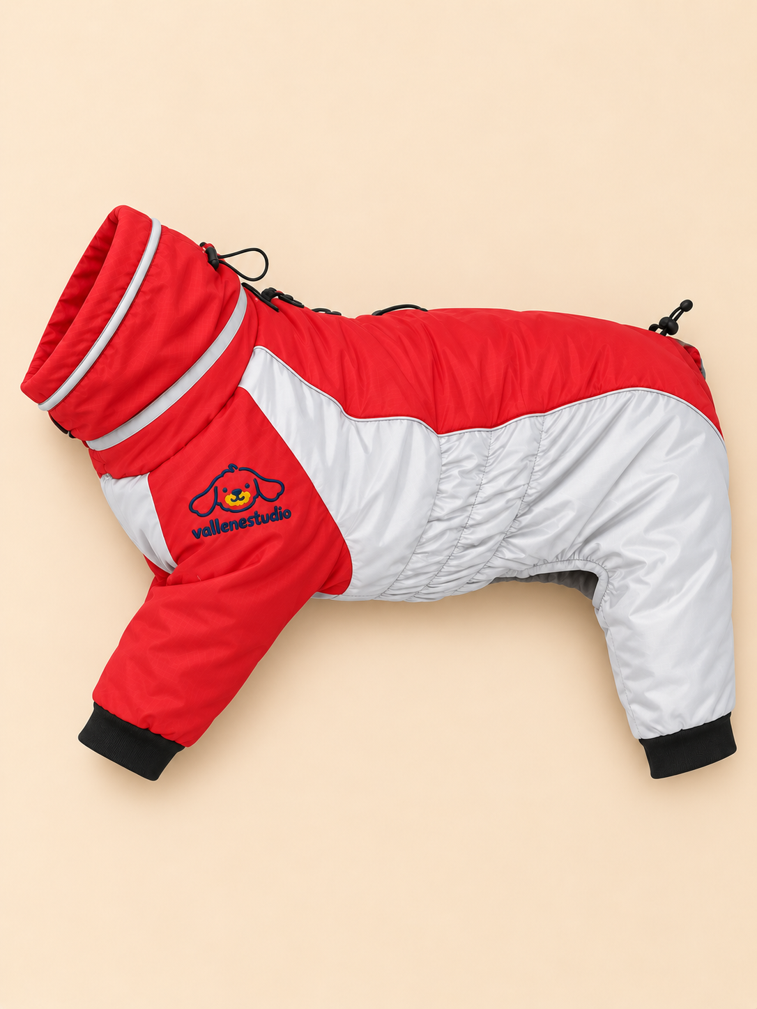 FrostGuard Reflective Four-Leg Winter Dog Coat
